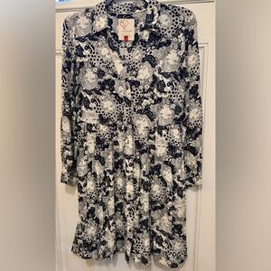 Anthropologie "34 of 52 Conversations Colloquial Faces" Shirtdress